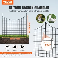 Garden Fence，36.6in  X29.5in Animal Barrier Fence，Underground Decorative Gard