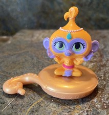 SHIMMER AND SHINE SPARKLE PETS TALA MONKEY 2.5  ACTION FIGURE PVC TOY W/pillow