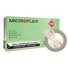 Ansell V28 Microflex V28, Disposable Gloves, 2.8 Mil Palm, Vinyl, Powder-Free,