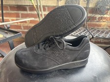SAS Free Time Women's Lace Up Comfort Shoes - Size 6 W Wide Black Suede