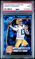 2024 BOWMAN UNIVERSITY CHROME SAPPHIRE #5 GARRETT NUSSMEIER PSA 9