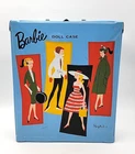 1961 Barbie Ponytail W/Doll & Accessories Mattel Vinyl Storage Lot. H236