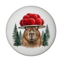 Capybara Mit Bollenhut Magnet Mit FlaschenöFfner Schwarzwald Motiv