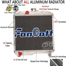 Aluminum 2-ROW Radiator For Ford New Holland 1510 1710 SBA310100440,SBA310100291