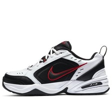 Nike Air Monarch IV 4 Black Red White 415445-101 sz 7 Men's Comfort Trainers