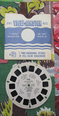 Vintage Roy Rogers King of the Cowboys & Trigger 3-D View-Master reel