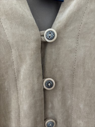C&A Sixth Sense Size 22 Vintage Womens Beige Pin Cord Blouse Shirt - Picture 8 of 8