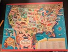 Vintage 1960s Whitman Publishing "A Picture Map Puzzle of the USA" #4519 — photo 1
