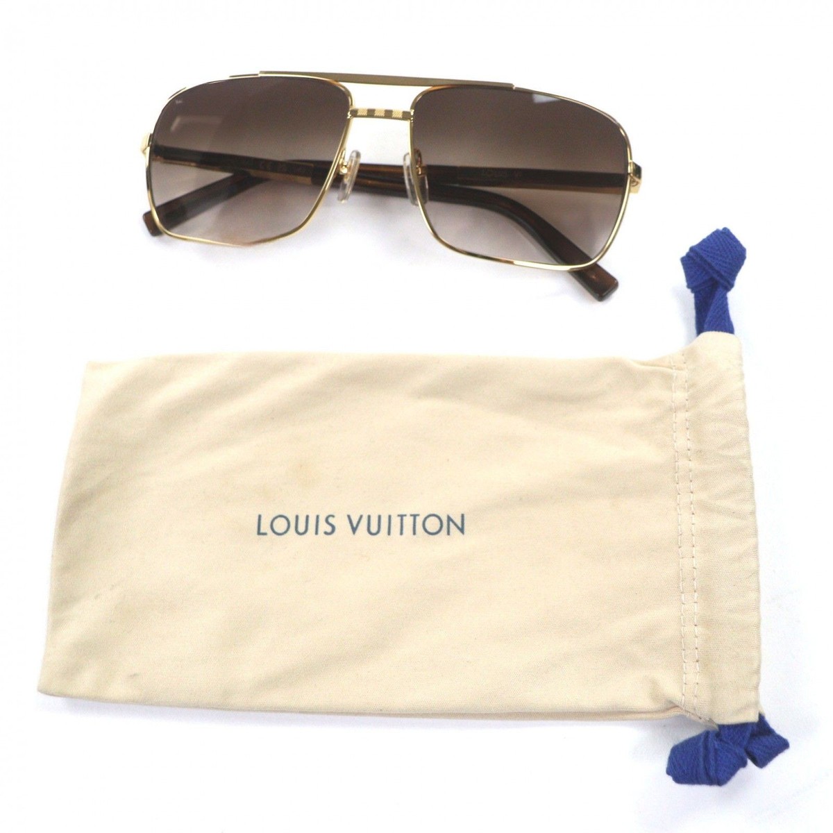 Louis Vuitton Damier Men's Attitude Pilot Sunglasses Z0259U 948 59