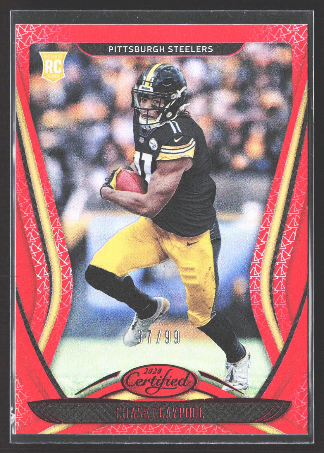 Chase Claypool 2020 Certified Mirror Red #126 SN,RC #/99 Pittsburgh Steelers