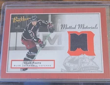 2005-06 Upper Deck Bee Hive - Matted Materials #MM-AF Adam Foote (MEM)