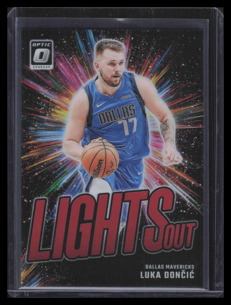 2024-25 Donruss Optic Lights Out Red Refractor 1 Luka Doncic 30/99