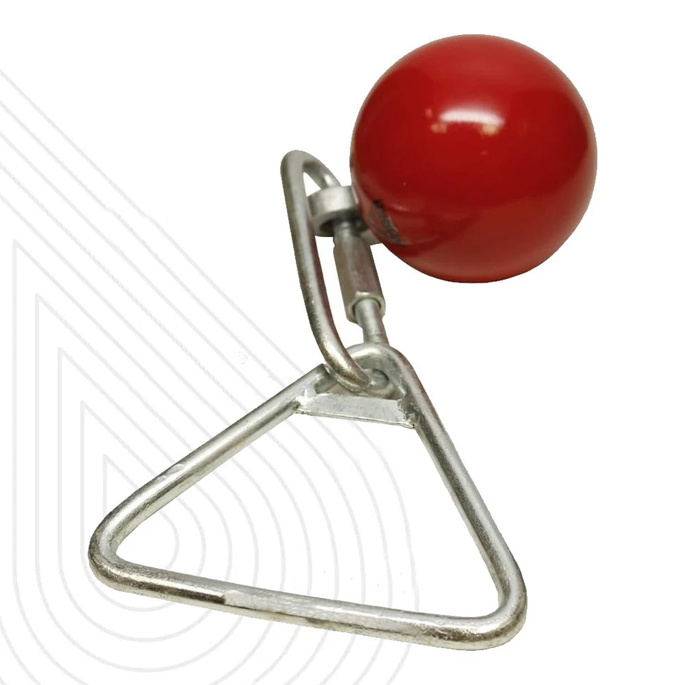 Amber Throwing Weight Hammers Solid Iron Lathe-Turned Ball with Ball Bearing - Image 3 of 4