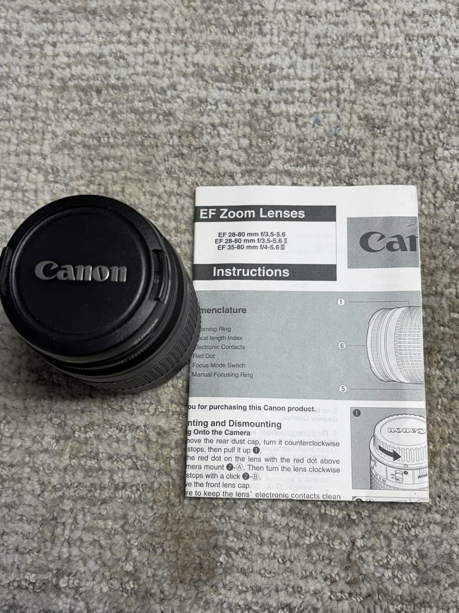 Canon 28-80mm f/3.5-5.6 Camera Lenses for sale | eBay