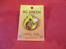 "This Is Fine" Dog Fire Meme KC Green Pin Button Pinback NEW 