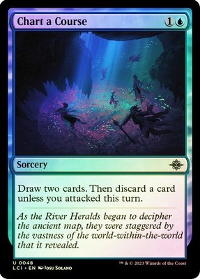 MTG FOIL Chart a Course  - The Lost Caverns of Ixalan #048