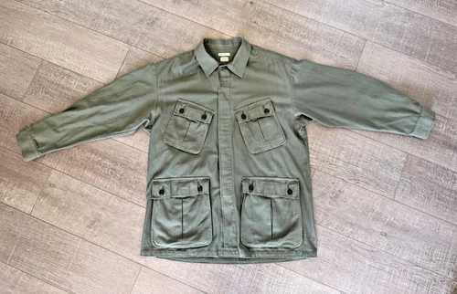 VERY RARE BUZZ RICKSON'S Coat Combat Tropical Jacket Green XL Short PTP 25" - product listing photo