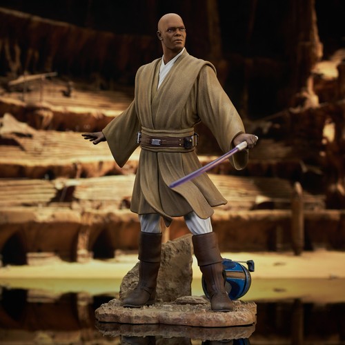 GENTLE GIANT STAR WARS PREMIER COLLECTION AOTC MACE WINDU 1:7 STATUE JANGO NEW - Picture 2 of 12