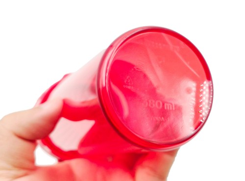 Tupperware DF Geni Rojo Plástico Abatible Filtro Frasco de Agua 380 ml Correa - Imagen 3 de 10
