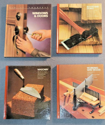 Time Life Home Repair and Improvement -Lot of 4 Construction DIY Books - Vintage
