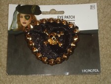 Costume Jewelry, Pirate Studded Eye Patch, NIP