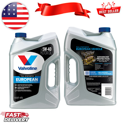Valvoline European Vehicle Full Synthetic Motor Oil SAE 5W-40,Advanced Additives