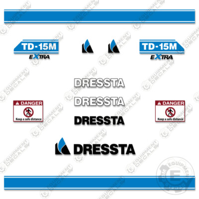 Fits Dressta TD-15M Decal Kit Dozer Replacement Sticker Set 