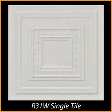 DIY Decor Glue-up Styrofoam Ceiling Tile 20 in x 20 in R31W 104/Lot (274.56 S/F)