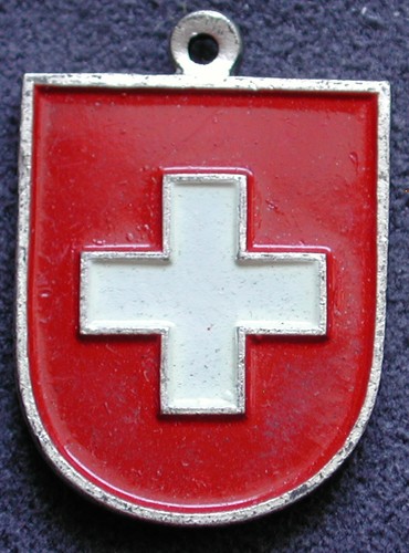 MEDAGLIA "SAN CRISTOFORO" MONTAGNA SCHWEITZ SUISSE SVIZZERA SWITZERLAND SCI SKI - Picture 2 of 4