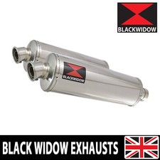 Kit silenziatore doppio scarico V-STROM DL1000 2002-2009 400mm estremità ovale lattine 400SS