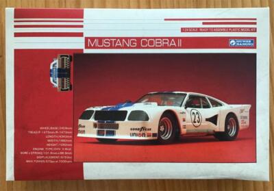 希少! グンゼ産業 MUSTANG COBRAII 新品未開封 1/24 Rare kit Gunze 1/24 MUSTANG COBRAII RACING VERSION from