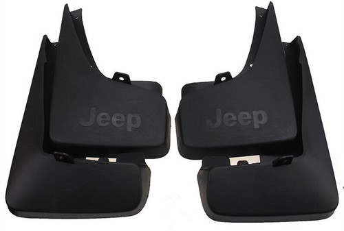 Genuine Front & Rear Mopar Splash Guards Mud Flaps For 2011-2019 Jeep Patriot - Picture 3 of 7