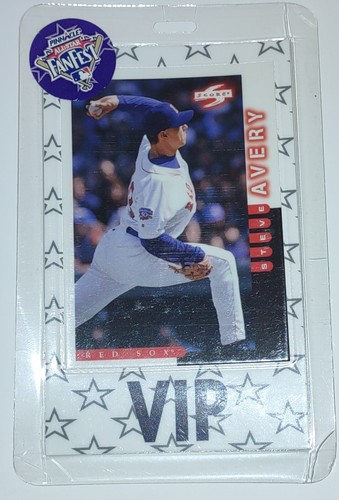 Steve Avery All-Star Game Fanfest VIP laminated pass Score Pinnacle 1996 1997