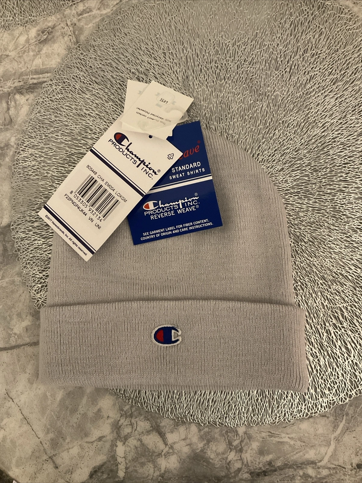 Champion Beanie Hat UNISEX GREY One Size 100% Genuine ……………BNWT