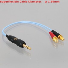 Push-Pull 3.5mm TRS to L/R Microdot Jack Cable Microphone Preamplifier Pre-Amp