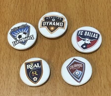 Major League Soccer (MLS) buttons RSL, DYNAMO, FC DALLAS, RAPIDS, SAN JOSE