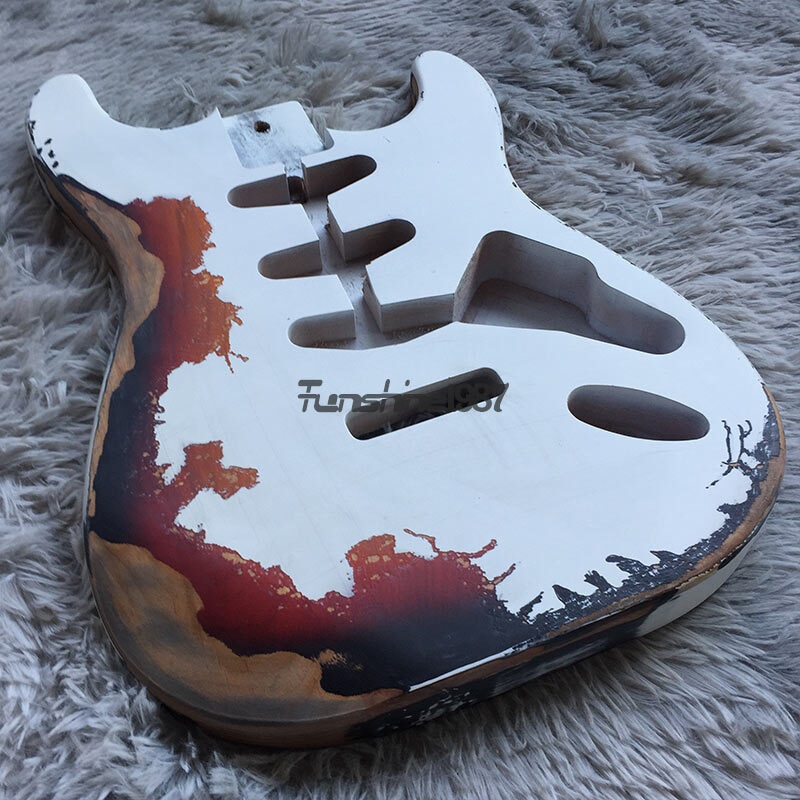 Custom Shop Heavy Relic White Sunburst Alder ST Electric Custom Shop Heavy Relic White Sunburst Alder ST Electric