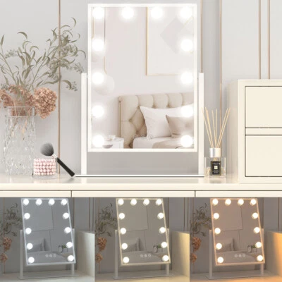 Hollywood Mirror Vanity Make Up Mirror with 12 Lights LED Dressing Table Mirror