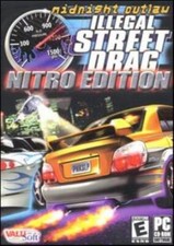 Midnight Outlaw Illegal Street Drag Nitro PC CD night road racing car race game