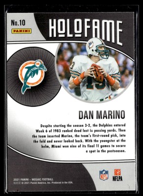 2021 Panini Mosaic #10 Dan Marino HoloFame | eBay