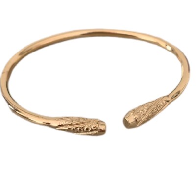 Bracelet En Or 18 Carats (750/1000) Style Jonc Ivoire - Bijou D'occasion