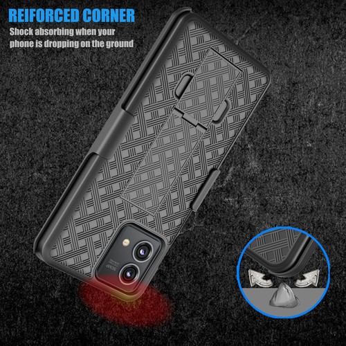 For Motorola Moto G Pure/G Stylus/G 5G Phone Case Belt Clip Holster Cover Case - Picture 5 of 6