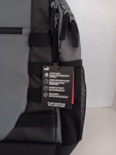 Mochila Puma Negra/Gris 19" Unisex Nueva con Etiquetas 15" Funda para Laptop - Imagen 4 de 5