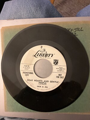 JACK & JILL {Oldies Pop R&R 45} YOUNG MARRIAGE / DEAR HEARTS AND GENTLE PEOPLE