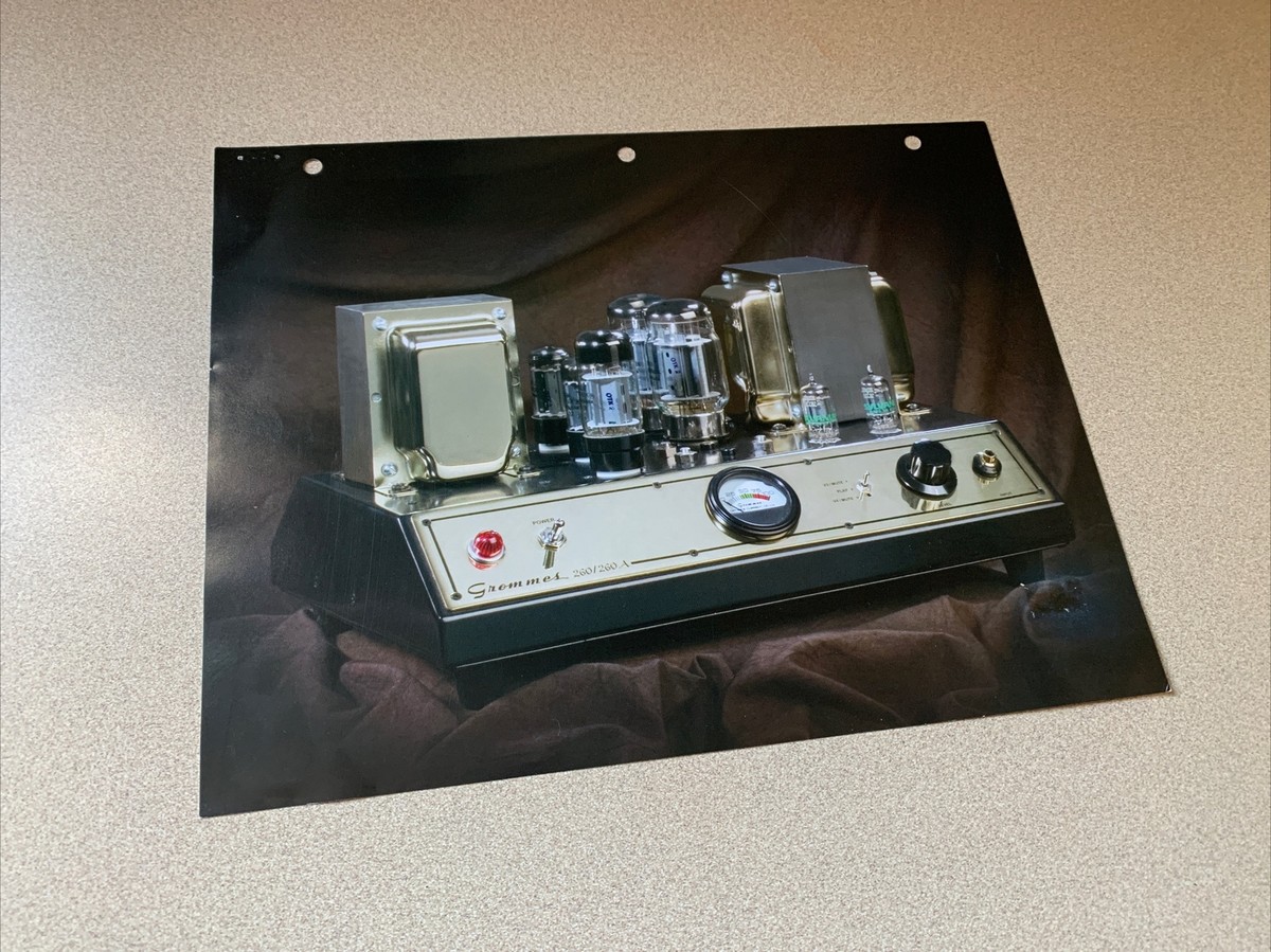 Grommes 10PG-8 プリメインアンプ　グロメス　真空管 GROMMES 260 260A TUBE AMPLIFIER ORIGINAL PROMOTIONAL PRODUCT SALES