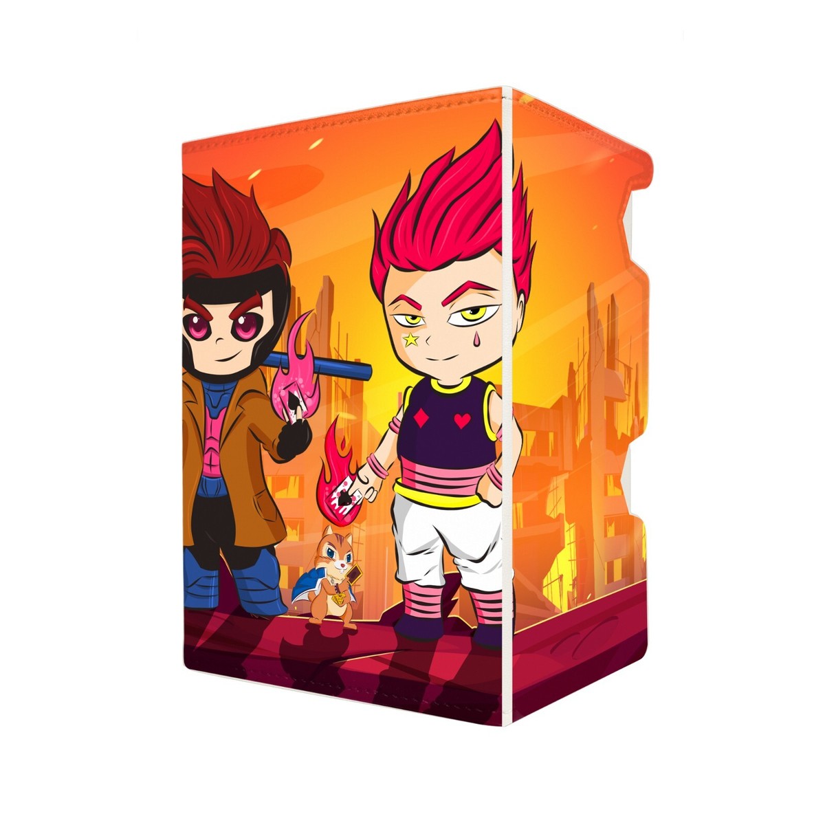 Gambit X Hisoka Deck Box - Holds 100 Double Sleeved Cards & Dice