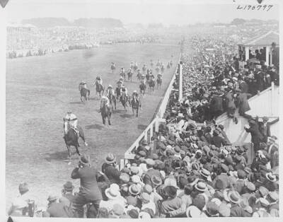 ''Captain Cuttle'' with jockey Donoghue up 1922 OLD PHOTO