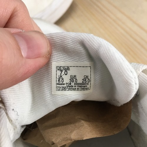 Vans Shoes Youth 7 Boys Doheny Off The Wall Skate Sneakers 721356 White Fabric - Picture 17 of 19