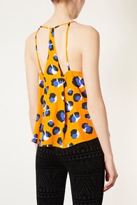 yellow leopard blouse