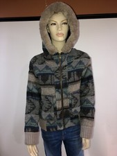 River Island Jacket Women Hodie Wool Blend Size 10